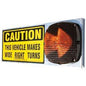 Galvanized, Right Turn w/8" Lighted Arrow