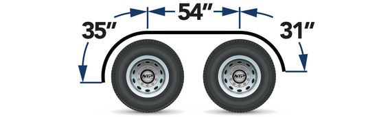 Semi Truck 120" Smooth Full Fender Rolled Edge - 14 Gauge