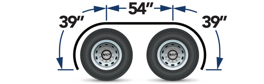 Semi Truck 132" Smooth Full Fender Rolled Edge - 14 Gauge