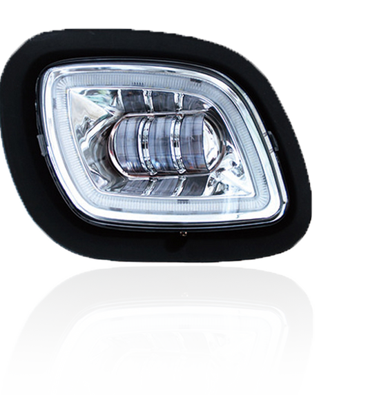 Freightliner Cascadia 08-17 Chrome Fog Light w/Halo (Passenger)