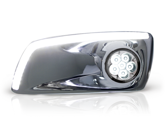 Kenworth T660 Fog Lamp Frame w/Daytime Running Light and LED Fog Light (Passenger)