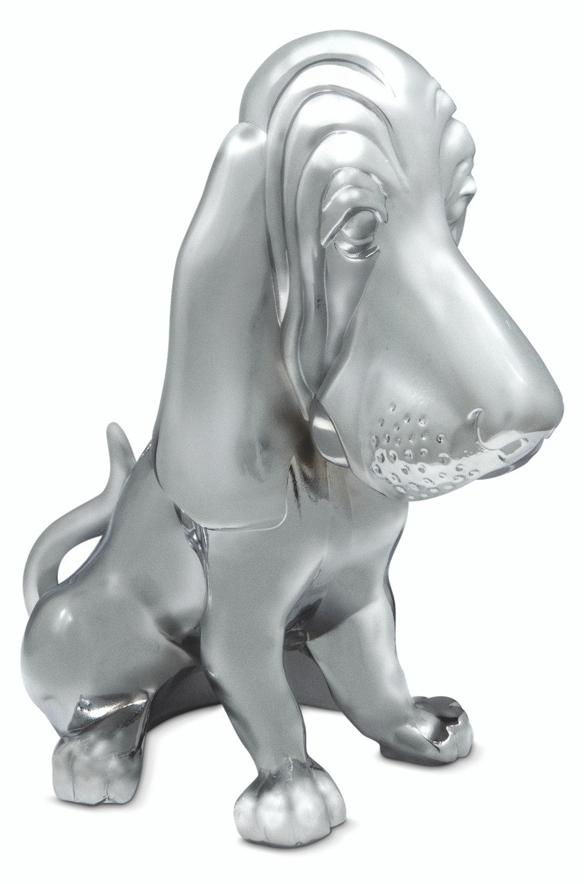 Basset Hound Hood Ornament - Die Cast