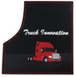 Freightliner Cascadia & Coronado (08-16) Red Ribbed Rubber Floor Mats