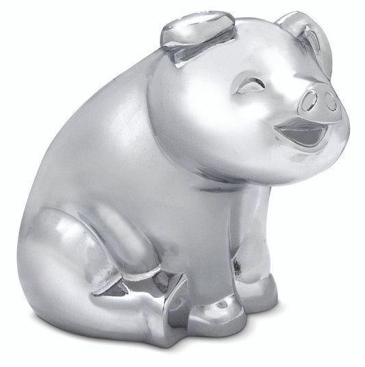 Smiling Pig Hood Ornament - Die Cast