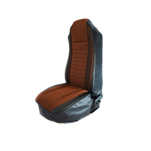 Semi Truck Universal Seat Cover Brown Micro Suede